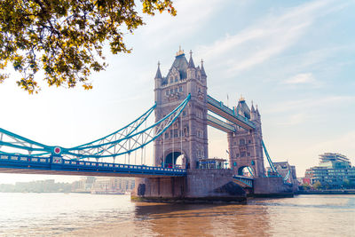 View of bridge over river