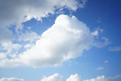Low angle view of clouds in sky