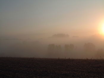 Scenic view of landscape against sky