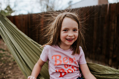 Portrait of a smiling girl