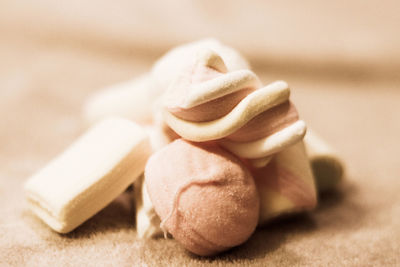 Close-up of bread on table