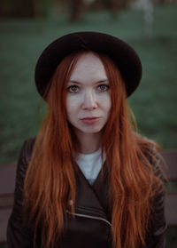 Portrait of young woman looking away