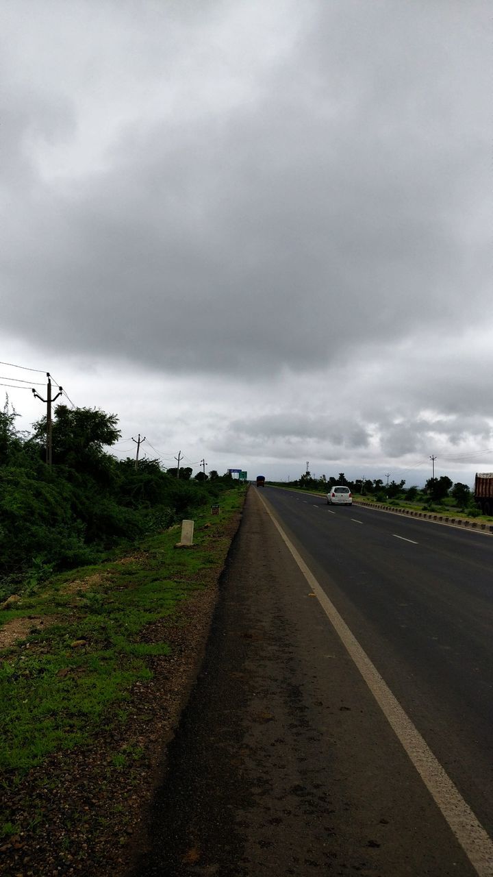 the way forward, sky, cloud - sky, day, no people, road, outdoors, nature, landscape, tree