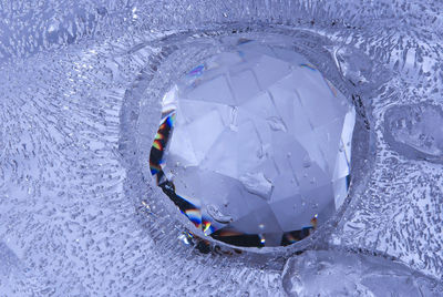 Close-up of wet crystal