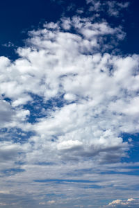 Low angle view of clouds in sky