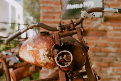 Close-up of rusty metal