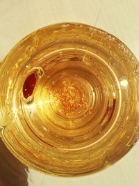 Close-up of wine glass on table