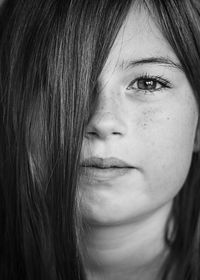 Close-up portrait of young woman