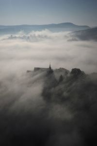 Scenic view of mountain against sky