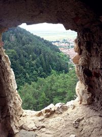 Scenic view of rocky mountains
