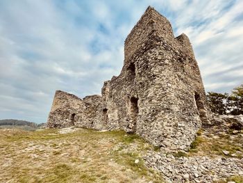 Low angle view of old ruins