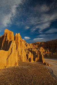 Scenic view of desert against sky