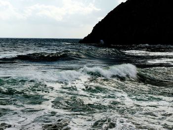 Scenic view of sea against sky