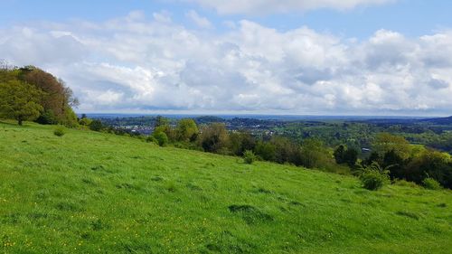 Scenic view of landscape against sky