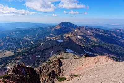 Aerial view of dramatic landscape