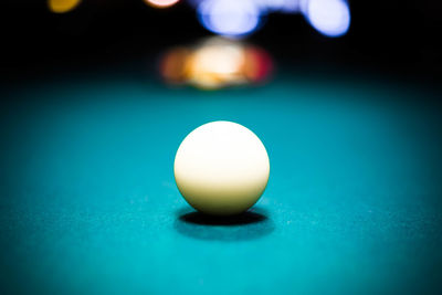 Close-up of ball on table