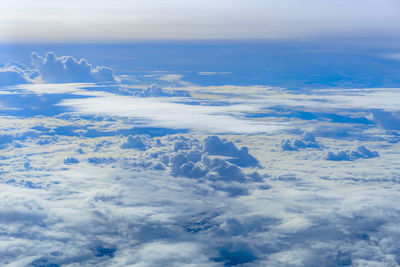 Aerial view of cloudscape