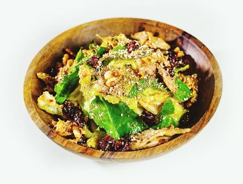 High angle view of salad in plate