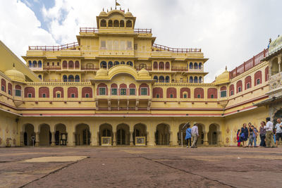 View of historic building against cloudy sky