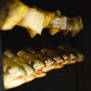 Close-up of food on table