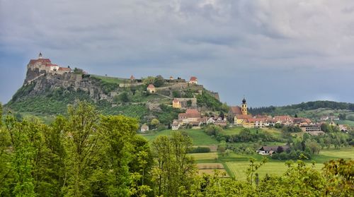 View of town against sky