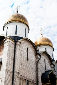 Low angle view of built structure against sky