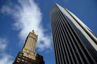 Low angle view of skyscrapers