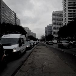 City street with buildings in background