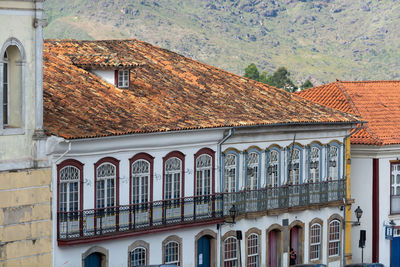 Low angle view of residential building