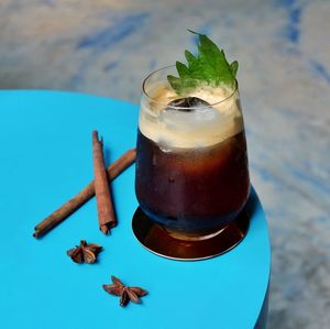 Close-up of drink on table