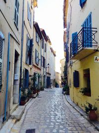 Narrow street in old town