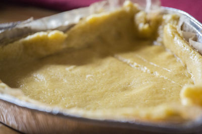 Close-up of ice cream in plate