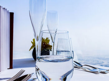 Close-up of drink on table
