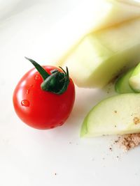 High angle view of vegetables