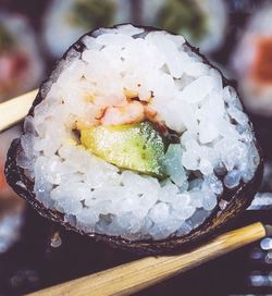 Close-up of sushi