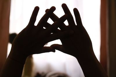 Close-up of human hand