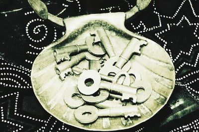 Close-up of machine part