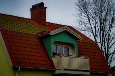 Low angle view of building against sky