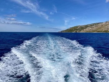 Scenic view of sea against sky