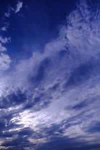 Low angle view of clouds in sky