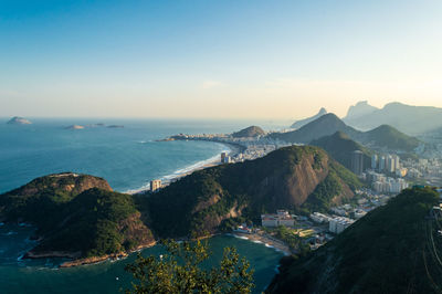 Amazing overview of the southern coast of rio de janeiro in brazil
