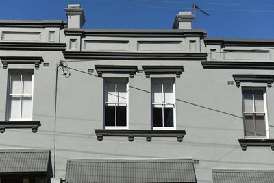 Low angle view of building against sky