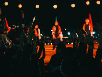 Crowd at music concert