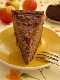 Close-up of cake in plate