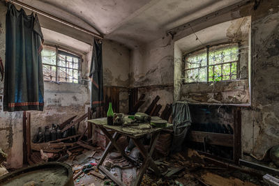 Cellar in abandoned mansion