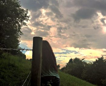 Clouds over trees