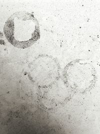 Close-up of water drops on glass