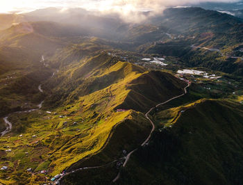 Aerial view of landscape