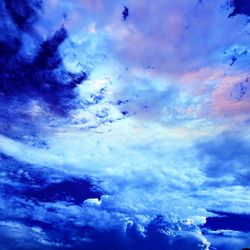 Low angle view of clouds in sky