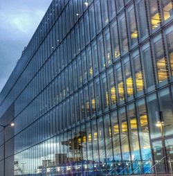 Low angle view of modern building